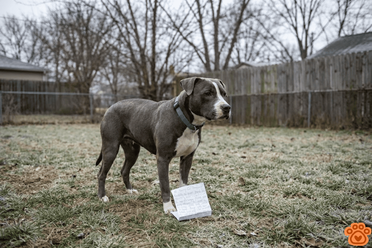 Abandoned Dog Found Trembling In A Yard With A Heartbreaking Note ...